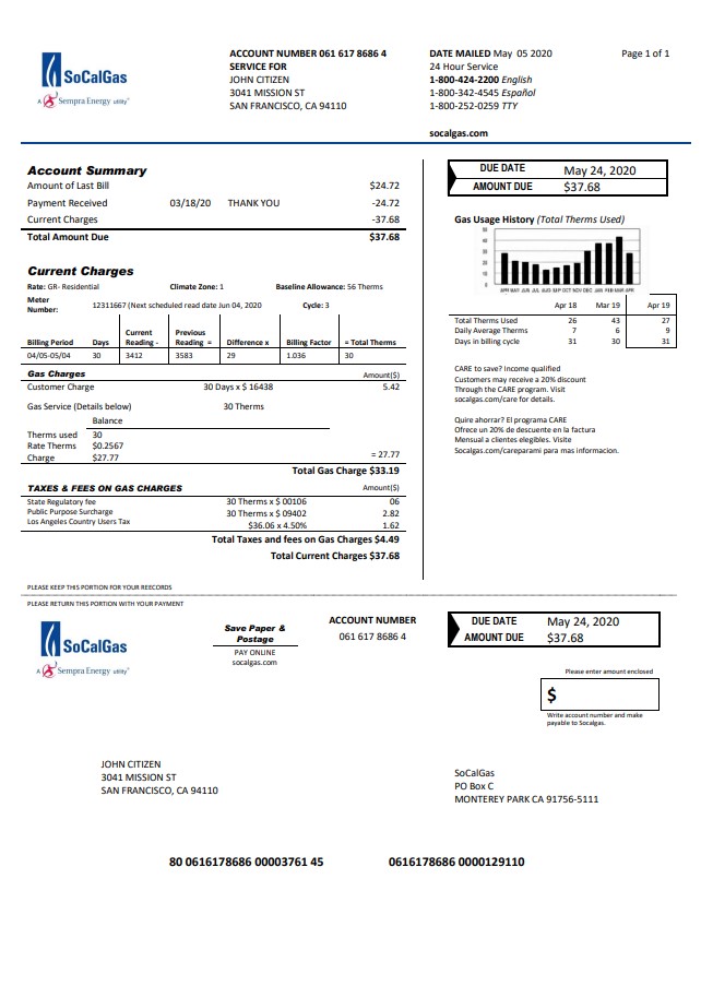  Minol USA business utility bill 